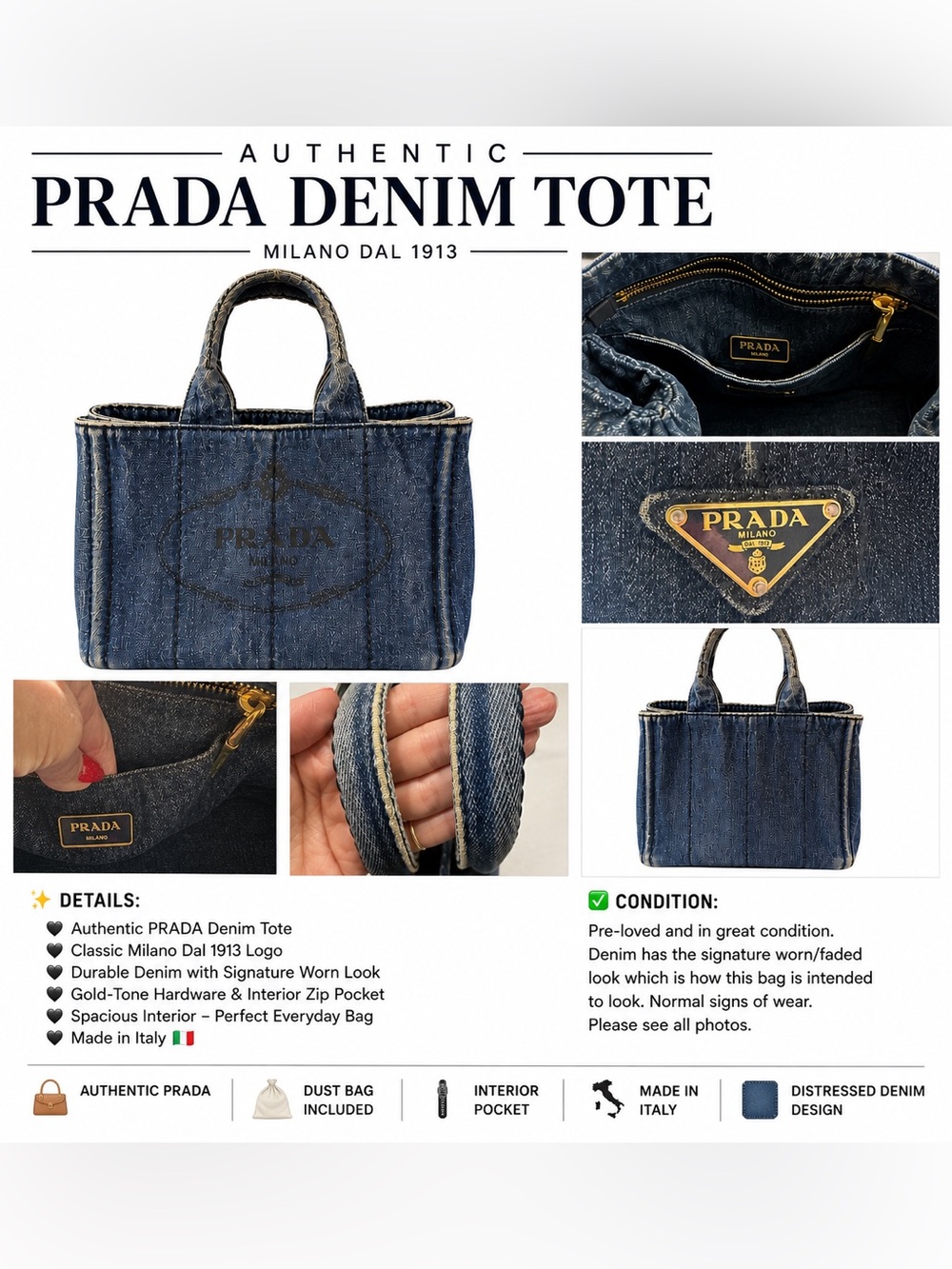 Prada Denim Canapa